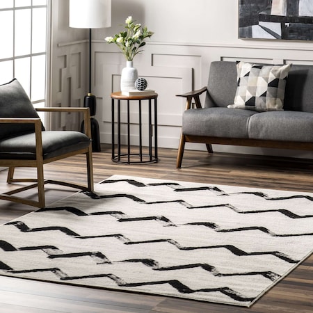 Nuloom Addison Modern Chevrons Area Rug 4ft x 6ft ECRK06A-406